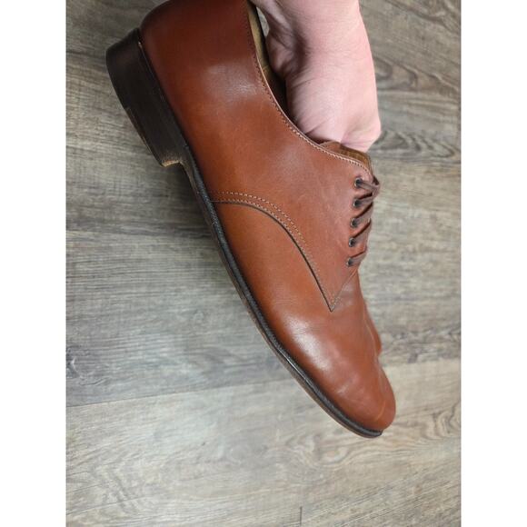ITALIAN PREMIER Mens 13B Nordstrom Cognac Lace Up Oxford Shoes Made in Italy - Picture 6 of 9